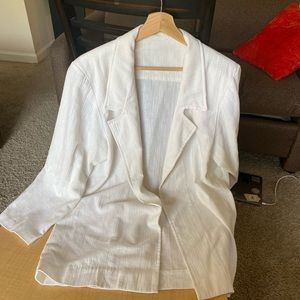 Cute White Blazer Jacket